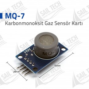 MQ-7 Karbonmonoksit Gaz Sensörü