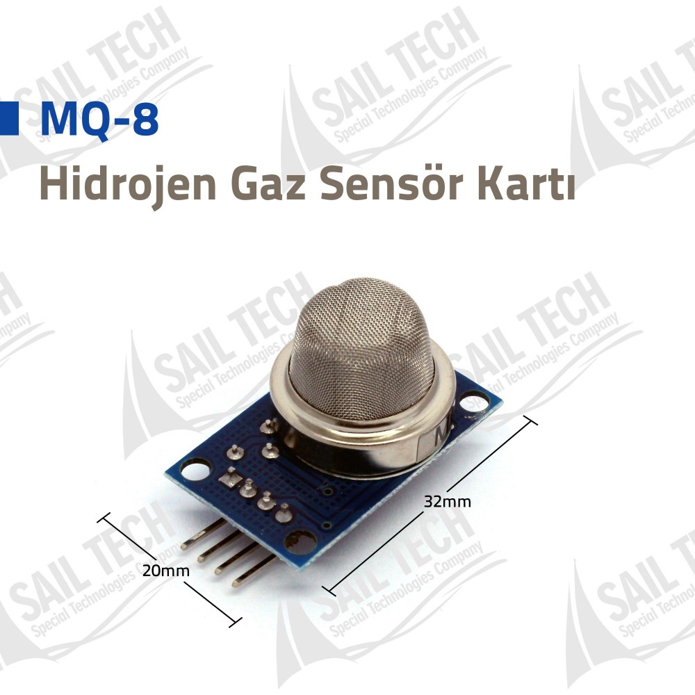 MQ-8 Hidrojen Gaz Sensör Kartı