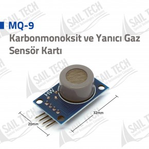 MQ-9 Carbon Monoxide and Flammable Gas Sensor Card