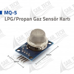 MQ-5 LPG/Propan Gaz Sensör Kartı
