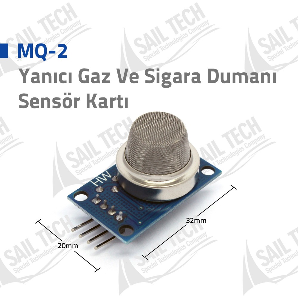 MQ-2 Flammable Gas and Cigaratte Smoke Sensor Card