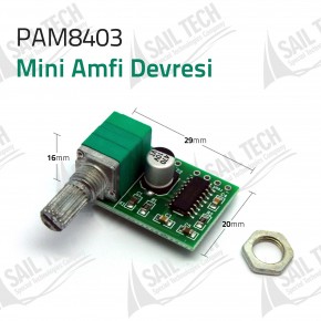 PAM8403 Mini Amplifier Circuit (with Potentiometer)