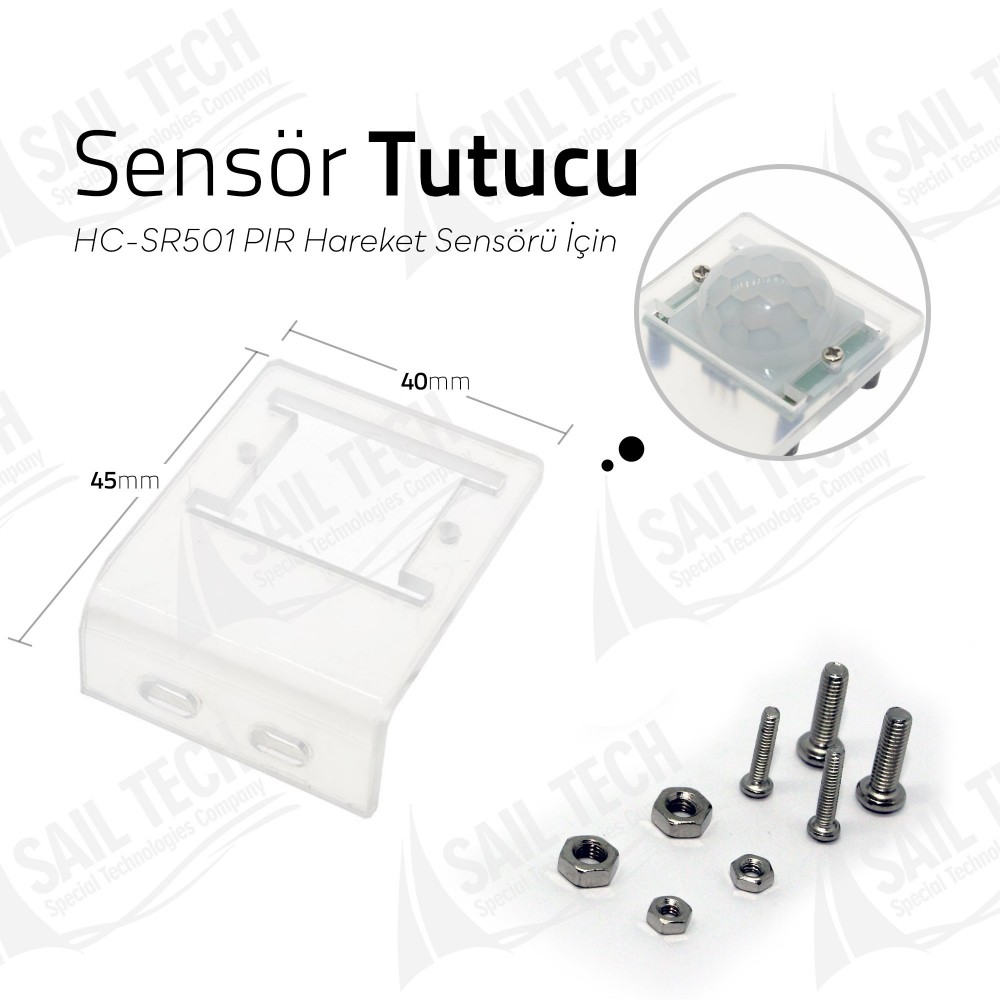 Sensör Tutucu (HC-SR501 Hareket Sensörü İçin)