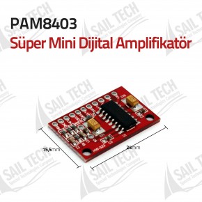 PAM8403 (HW-323) Süper Mini Dijital Amplifikatör