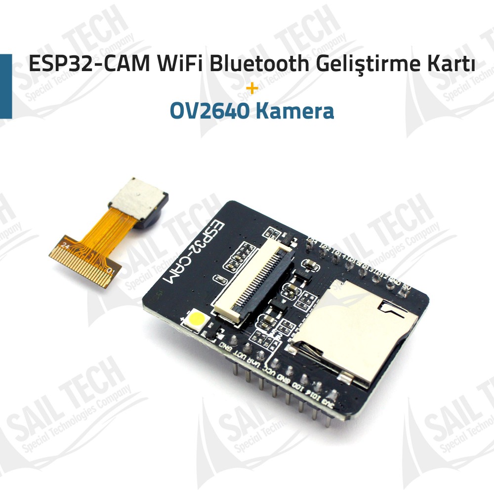 ESP32-CAM WiFi Bluetooth Geliştirme Kartı + OV2640 Kamera