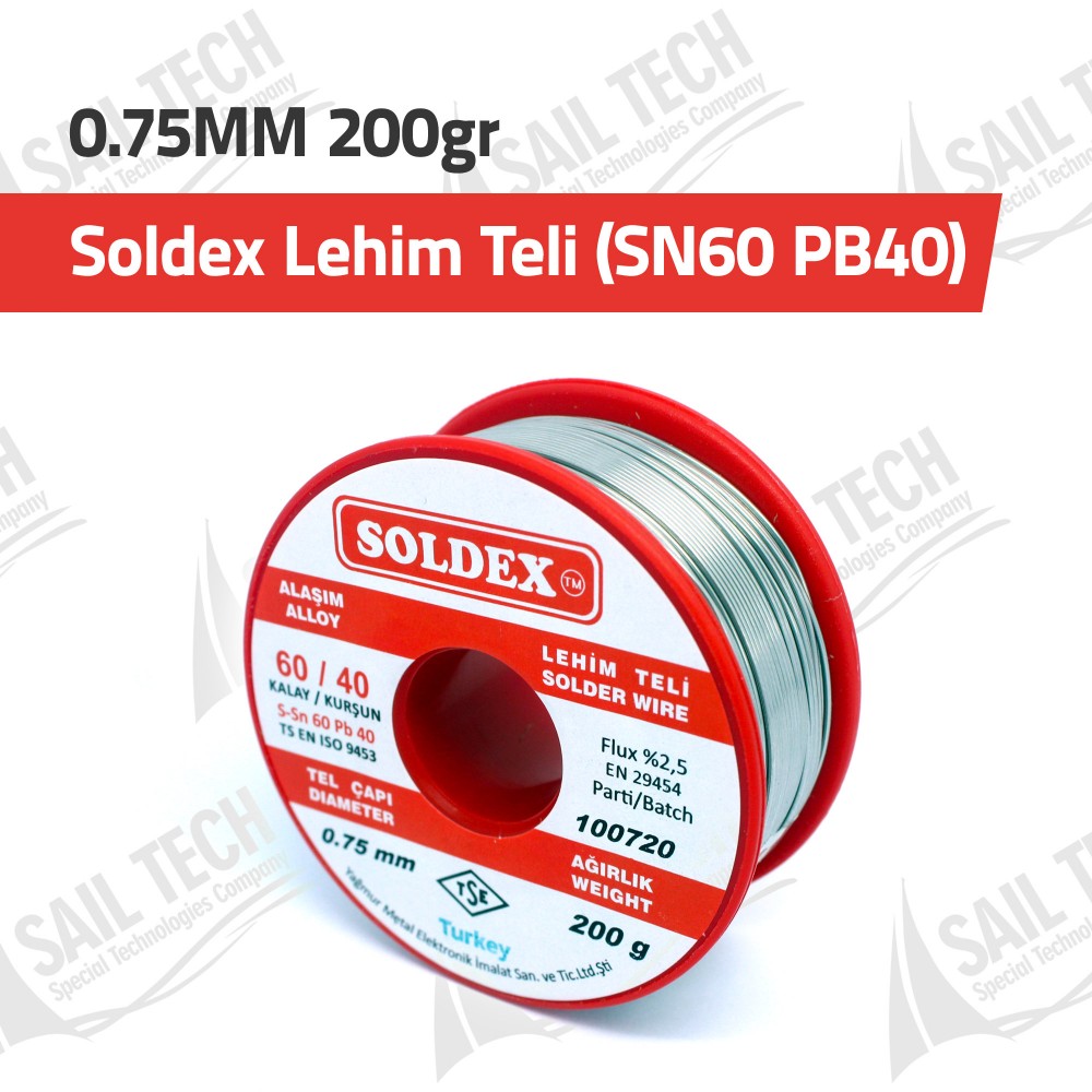 Soldex Lehim Teli 0.75MM 200gr (SN60 PB40)