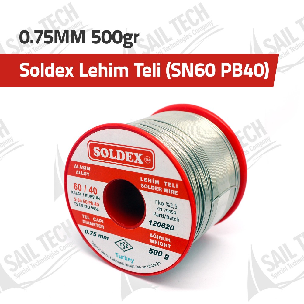 Soldex Lehim Teli 0.75MM 500gr (SN60 PB40)