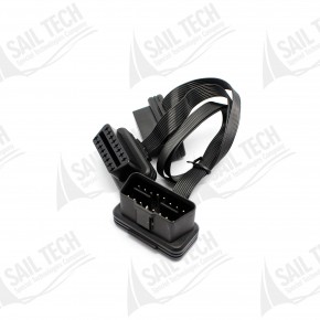 16 Pin 1 Male to 2 Female OBD2 Cable Vehicle Diagnostic Extension Cable