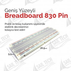 Breadboard 830 Pin Büyük Boy Arduino - PIC
