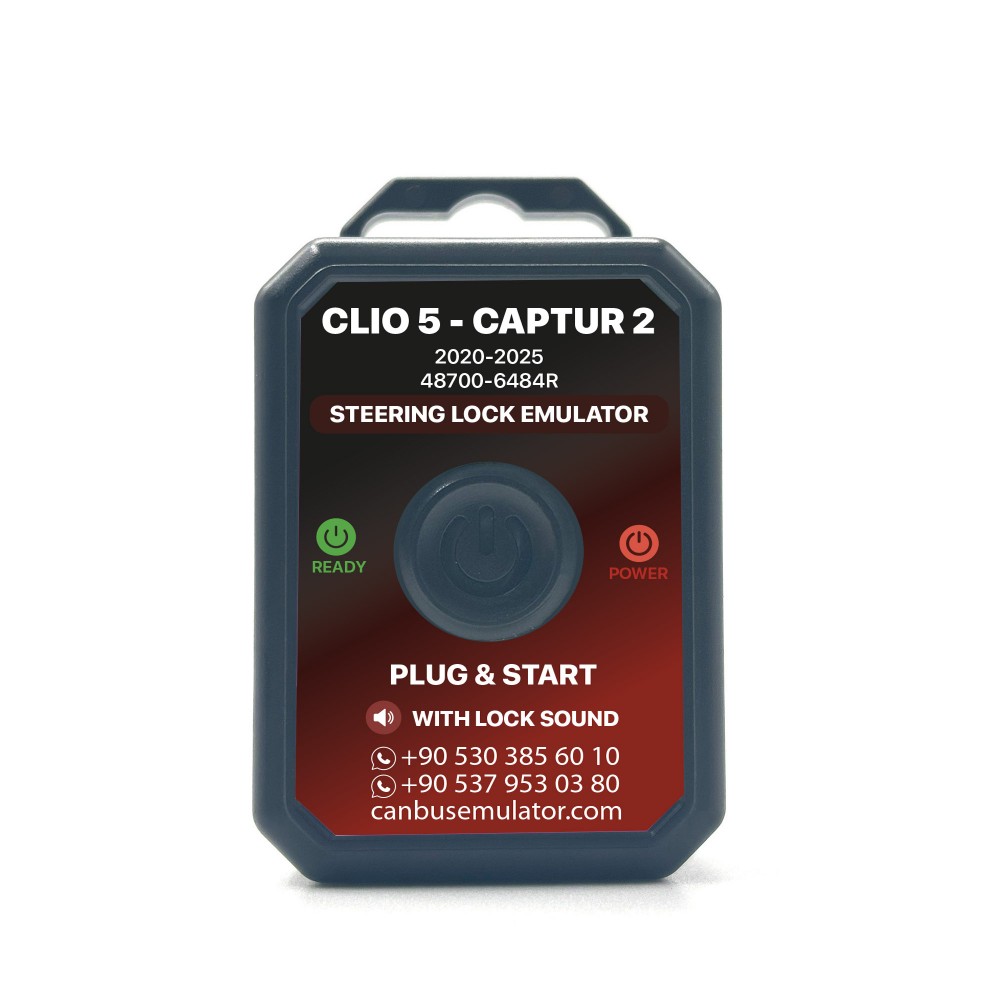 Renault Clio 5 Captur 2 2020-2025 ELV / ESL Steering Lock Emulator