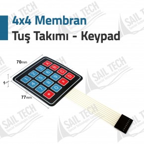 4x4 Membran Tuş Takımı - Keypad