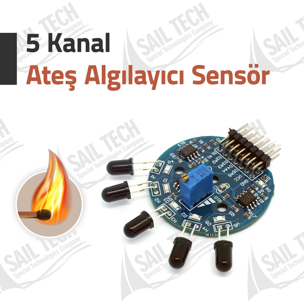5 Channel Flame Detection Sensor
