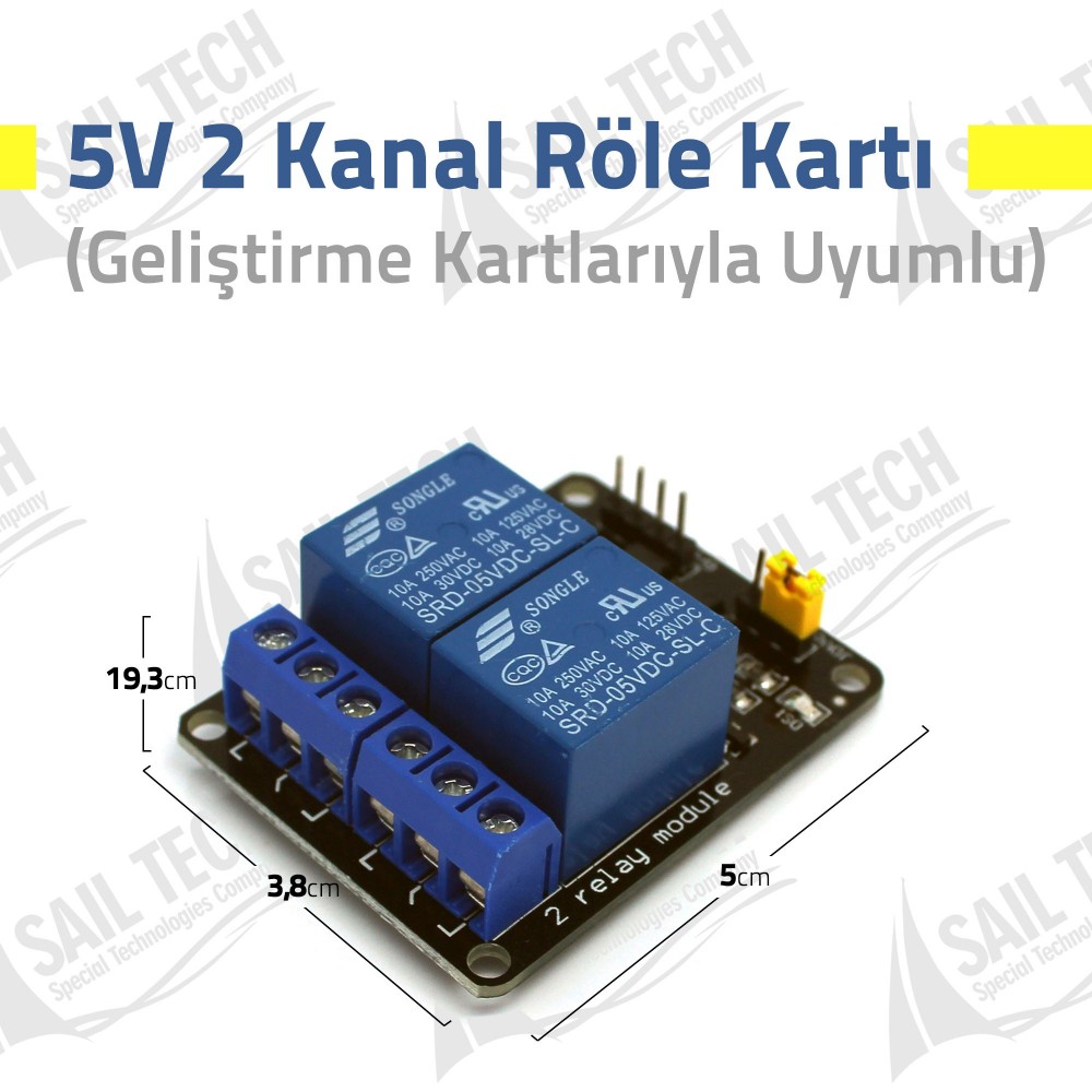 5V 2 Channel Relay Card