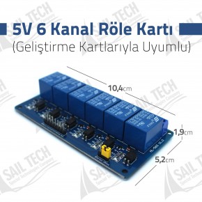 5V 6 Channel Relay Card