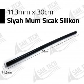 Mum Sıcak Silikon Siyah 11,2 mm 30 cm