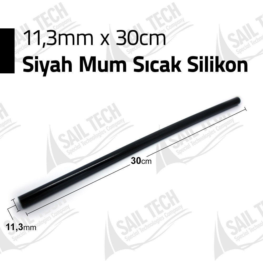 Candle Hot Silicone Black 11.2mm 30 cm