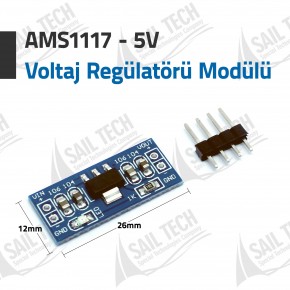 AMS1117 5V Voltaj Regülatörü Güç Kaynağı Modülü