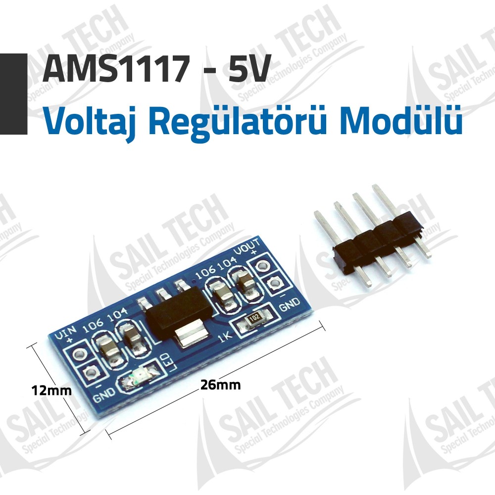 AMS1117 5V Voltage Regulator Power Supply Module