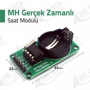 DS1302 MH Gerçek Zamanlı Saat Modülü