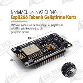 NodeMCU Lolin V3 CH340 Esp8266 Tabanlı Geliştirme Kartı