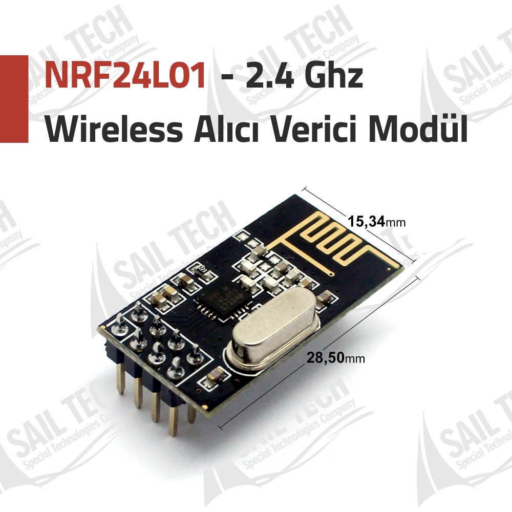 NRF24L01 - 2.4GHZ Wireless Alıcı Verici Modül