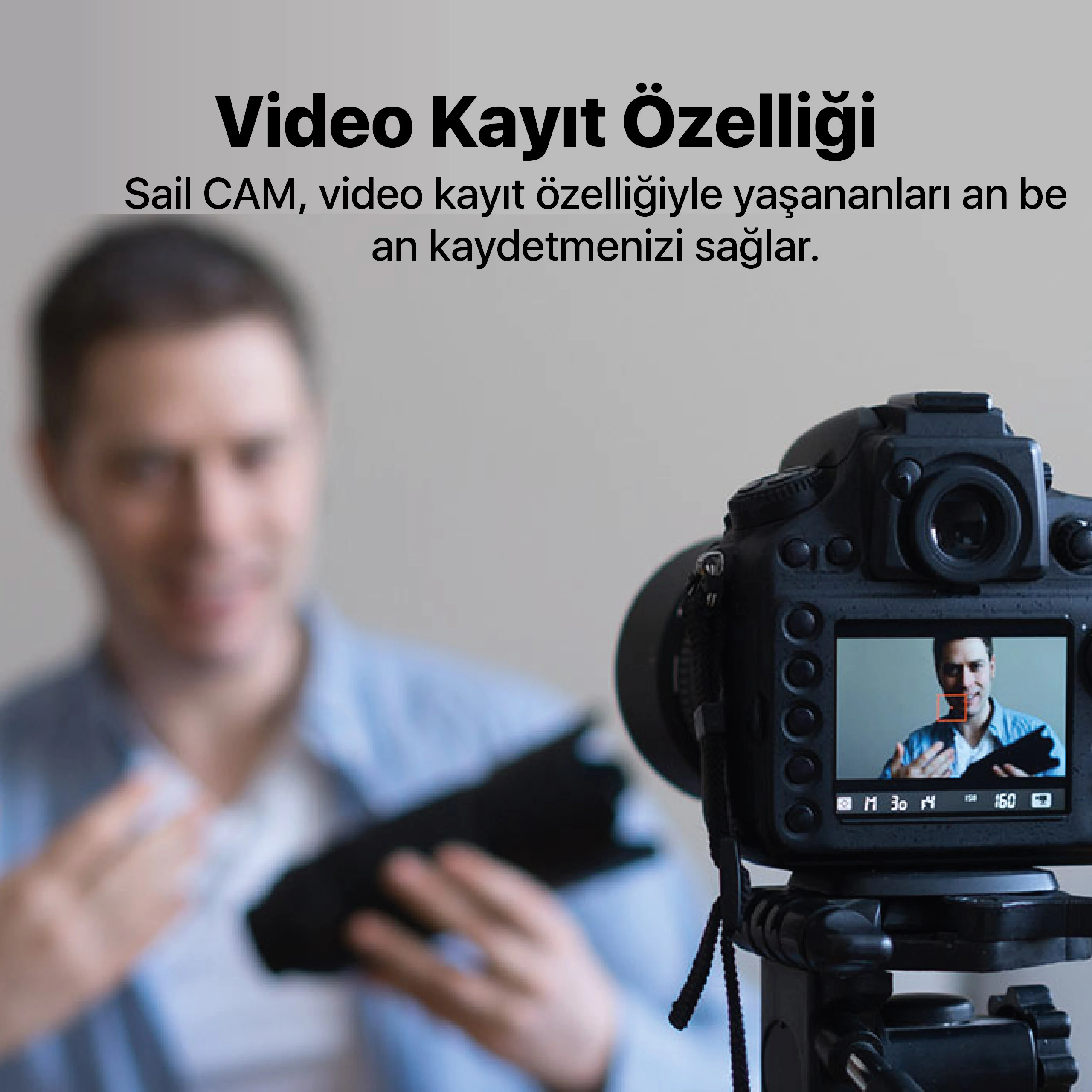 Mikro güvenlik kamerası video kayıt özelliği