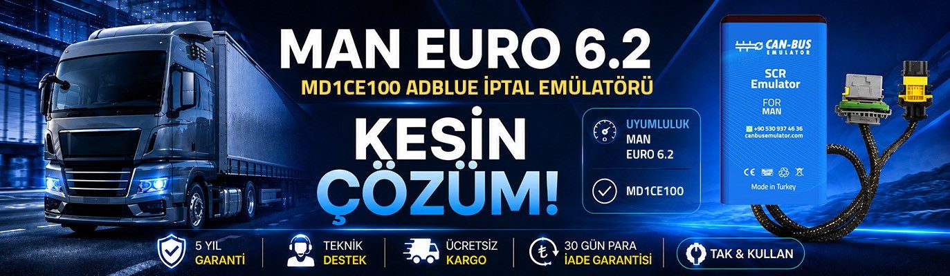 Man Euro 6.2 MD1CE100 AdBlue SCR+DPF İptal Cihazı