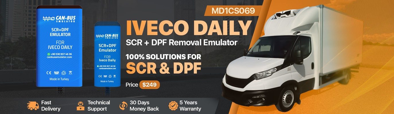 Iveco Daily MD1CS069 AdBlue SCR+DPF Removal Emulator