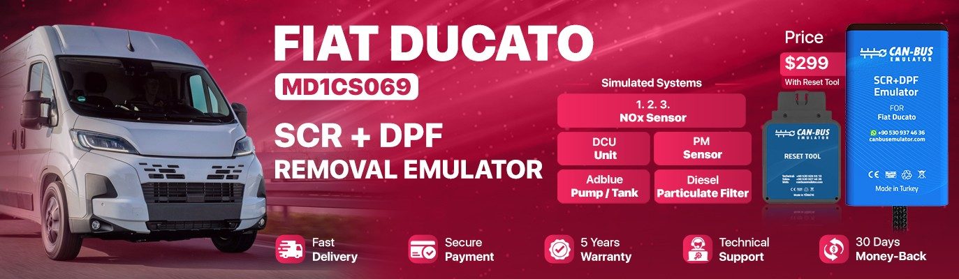 Fiat Ducato MD1CS069 AdBlue SCR+DPF Removal Emulator
